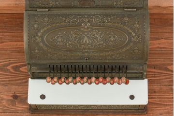 アンティーク雑貨　1900年頃 アメリカ ナショナル社製 アンティークレジスター(キャッシャー)(2)