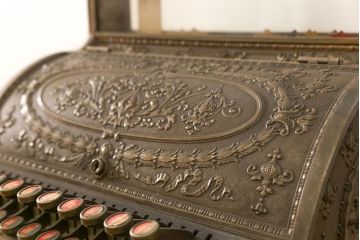 アンティーク雑貨　1900年頃 アメリカ ナショナル社製 アンティークレジスター(キャッシャー)(2)