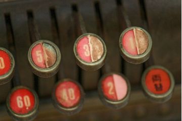 アンティーク雑貨　1900年頃 アメリカ ナショナル社製 アンティークレジスター(キャッシャー)(2)