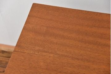 アンティークペイント　古い作業台をリメイクした　引き出し付きダイニングテーブル(机)