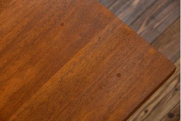 アンティークペイント　古い作業台をリメイクした　引き出し付きダイニングテーブル(机)