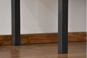 アンティークペイント　古い作業台をリメイクした　引き出し付きダイニングテーブル(机)