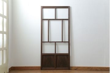 古民具・骨董 アンティークガラス戸一枚(1)　(引き戸、和風建具)