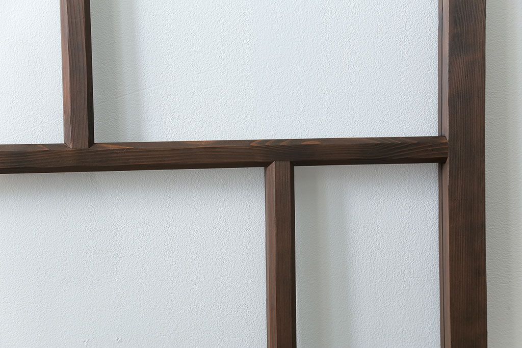 古民具・骨董 アンティークガラス戸一枚(1)　(引き戸、和風建具)