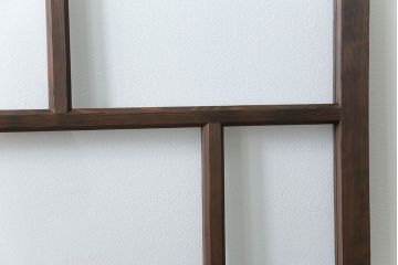 古民具・骨董 アンティークガラス戸一枚(1)　(引き戸、和風建具)