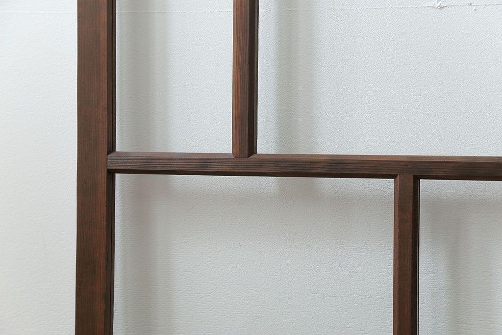 古民具・骨董 アンティークガラス戸一枚(1)　(引き戸、和風建具)