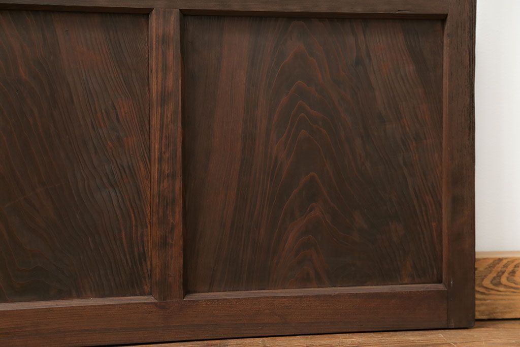 古民具・骨董 アンティークガラス戸一枚(1)　(引き戸、和風建具)