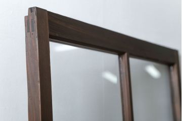 古民具・骨董 アンティークガラス戸一枚(1)　(引き戸、和風建具)