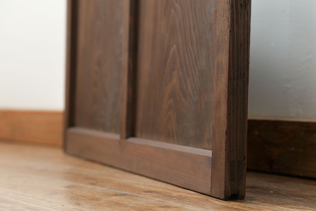 古民具・骨董 アンティークガラス戸一枚(1)　(引き戸、和風建具)