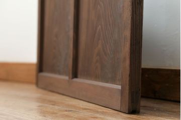 古民具・骨董 アンティークガラス戸一枚(1)　(引き戸、和風建具)