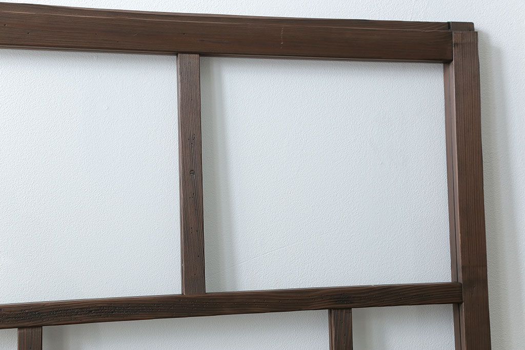 古民具・骨董 アンティークガラス戸一枚(1)　(引き戸、和風建具)