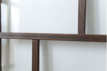 古民具・骨董 アンティークガラス戸一枚(1)　(引き戸、和風建具)