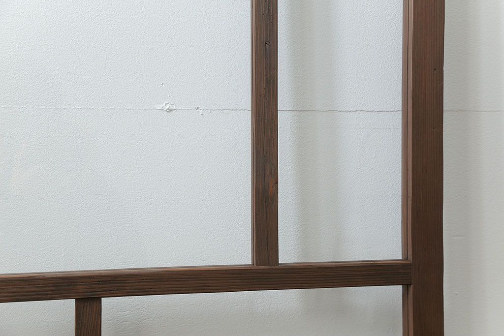 古民具・骨董 アンティークガラス戸一枚(1)　(引き戸、和風建具)