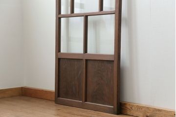 古民具・骨董 アンティークガラス戸一枚(2)　(引き戸、和風建具)