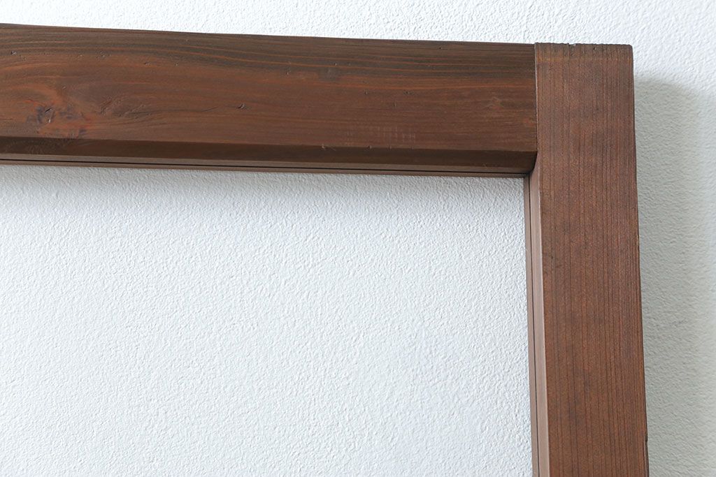 古民具・骨董 アンティークガラス戸一枚(2)　(引き戸、和風建具)