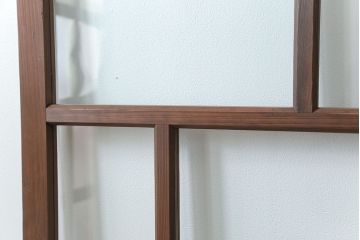 古民具・骨董 アンティークガラス戸一枚(2)　(引き戸、和風建具)