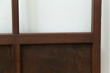 古民具・骨董 アンティークガラス戸一枚(2)　(引き戸、和風建具)