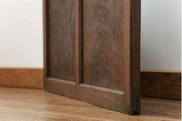 古民具・骨董 アンティークガラス戸一枚(2)　(引き戸、和風建具)