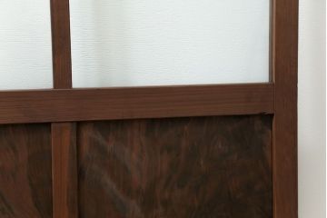 古民具・骨董 アンティークガラス戸一枚(2)　(引き戸、和風建具)