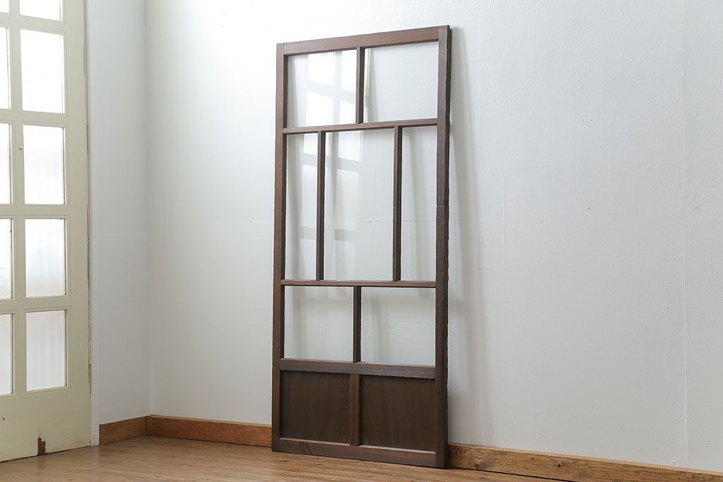 古民具・骨董 アンティークガラス戸一枚