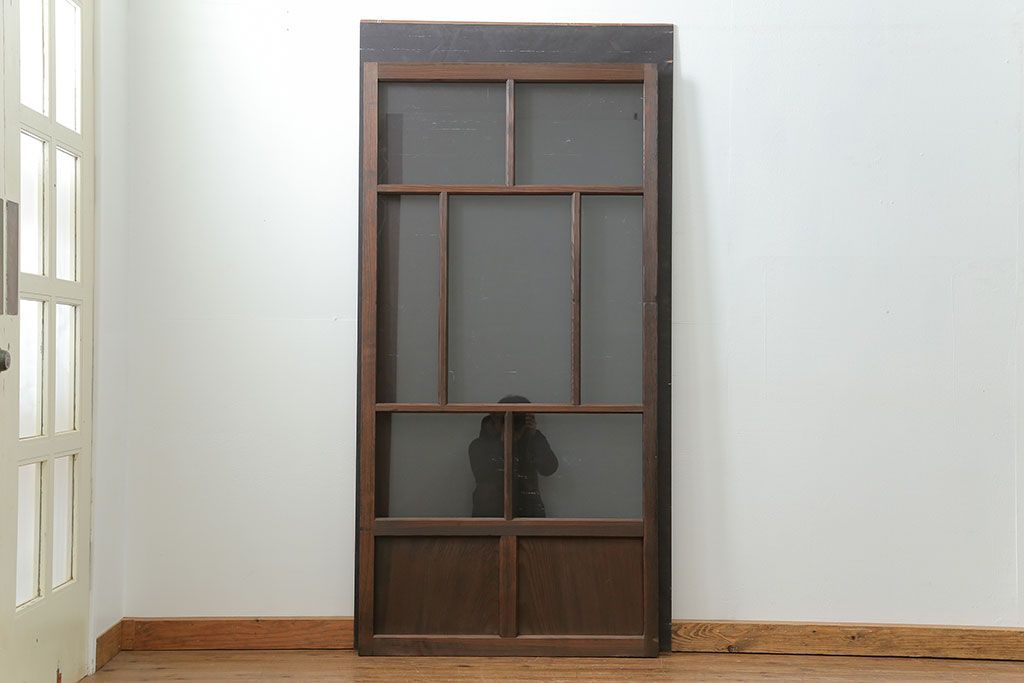 古民具・骨董 アンティークガラス戸一枚