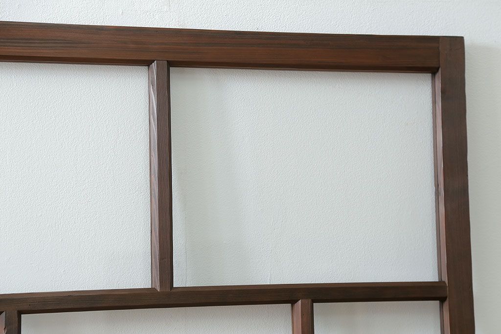 古民具・骨董 アンティークガラス戸3枚セット　(引き戸、和風建具)