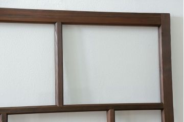 古民具・骨董 アンティークガラス戸3枚セット　(引き戸、和風建具)