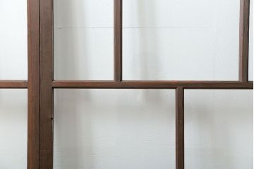 古民具・骨董 アンティークガラス戸3枚セット　(引き戸、和風建具)