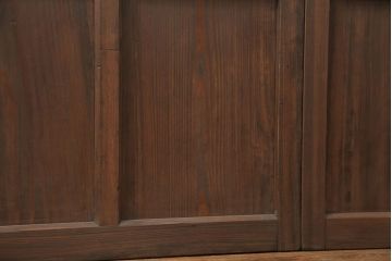 古民具・骨董 アンティークガラス戸3枚セット　(引き戸、和風建具)