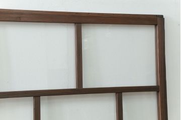 古民具・骨董 アンティークガラス戸3枚セット　(引き戸、和風建具)