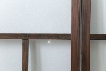 古民具・骨董 アンティークガラス戸3枚セット　(引き戸、和風建具)