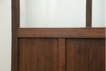 古民具・骨董 アンティークガラス戸3枚セット　(引き戸、和風建具)