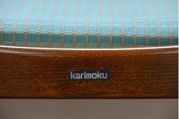 中古　カリモク　ダイニングチェア2脚セット(1)　(椅子、イス)