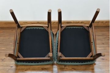 中古　カリモク　ダイニングチェア2脚セット(1)　(椅子、イス)