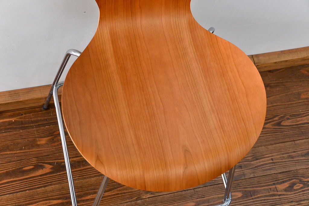 中古　フリッツハンセン　セブンチェア　カウンタースツール　2脚セット(バーチェア、ハイチェア)