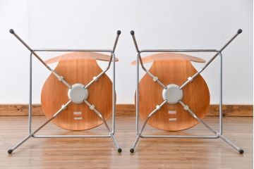 中古　フリッツハンセン　セブンチェア　カウンタースツール　2脚セット(バーチェア、ハイチェア)