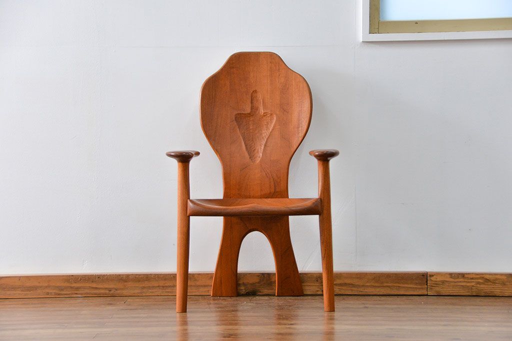 中古　木工作家・田原良作　マイチェアー　定価約27万円(椅子、イス)