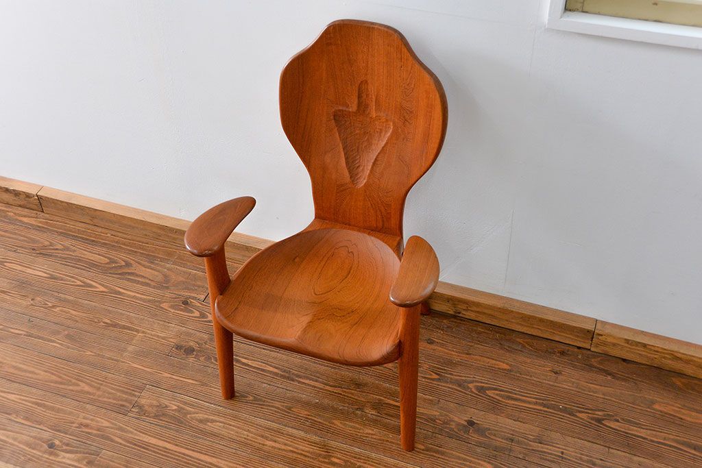 中古　木工作家・田原良作　マイチェアー　定価約27万円(椅子、イス)