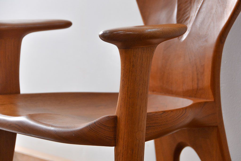 中古　木工作家・田原良作　マイチェアー　定価約27万円(椅子、イス)