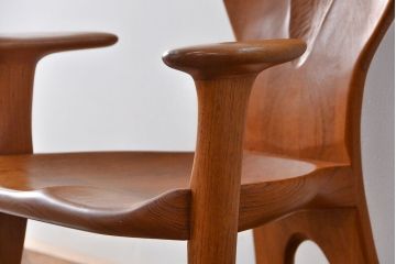中古　木工作家・田原良作　マイチェアー　定価約27万円(椅子、イス)