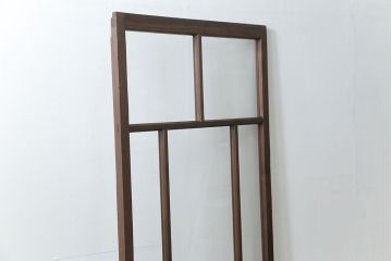 古民具・骨董 アンティークガラス戸一枚　(4)　(引き戸、和風建具)