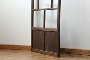 古民具・骨董 アンティークガラス戸一枚　(4)　(引き戸、和風建具)