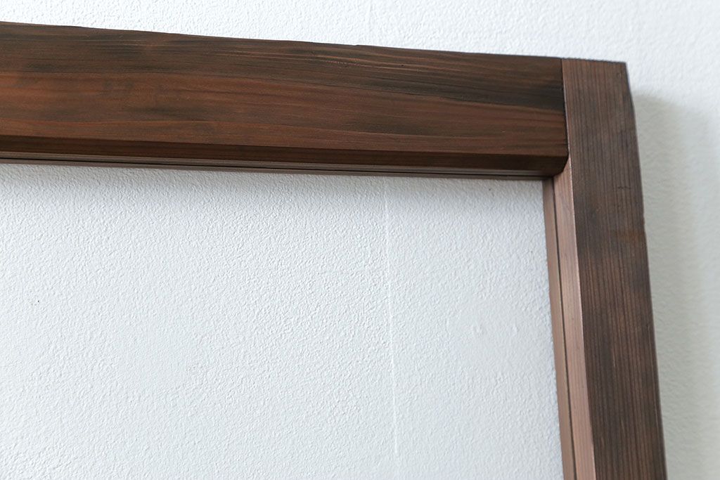 古民具・骨董 アンティークガラス戸一枚　(4)　(引き戸、和風建具)