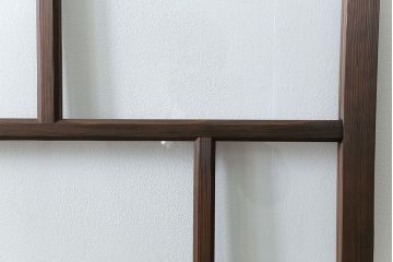 古民具・骨董 アンティークガラス戸一枚　(4)　(引き戸、和風建具)