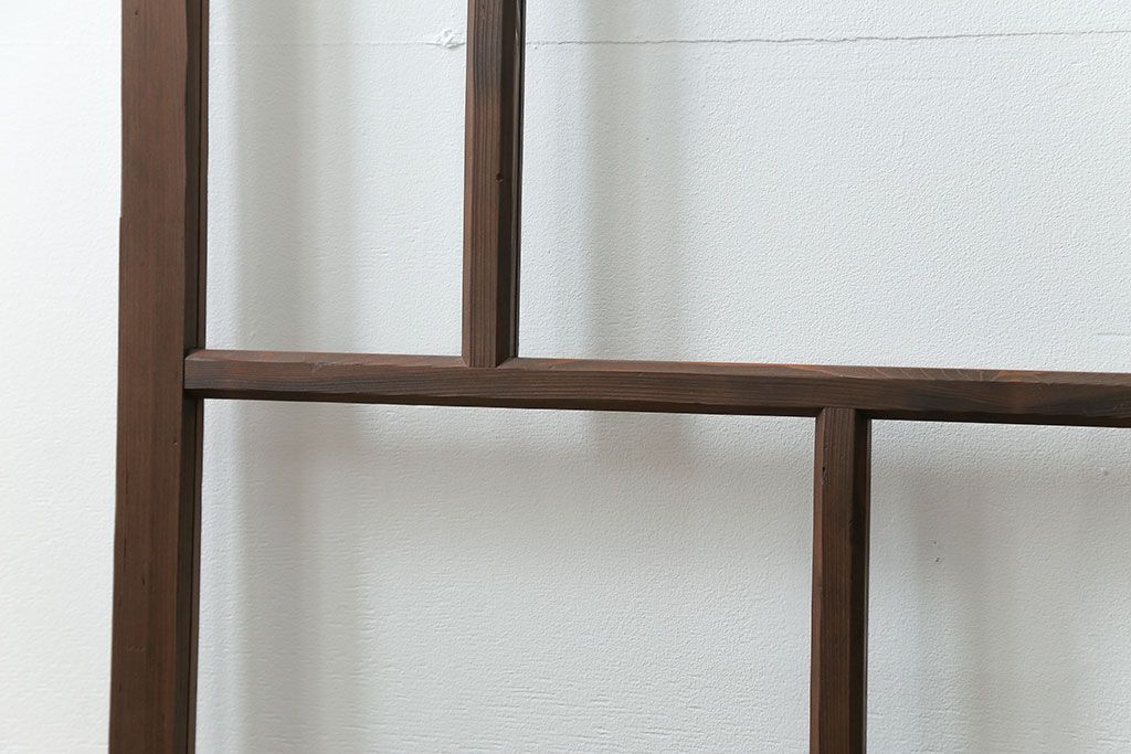 古民具・骨董 アンティークガラス戸一枚　(4)　(引き戸、和風建具)