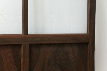 古民具・骨董 アンティークガラス戸一枚　(4)　(引き戸、和風建具)