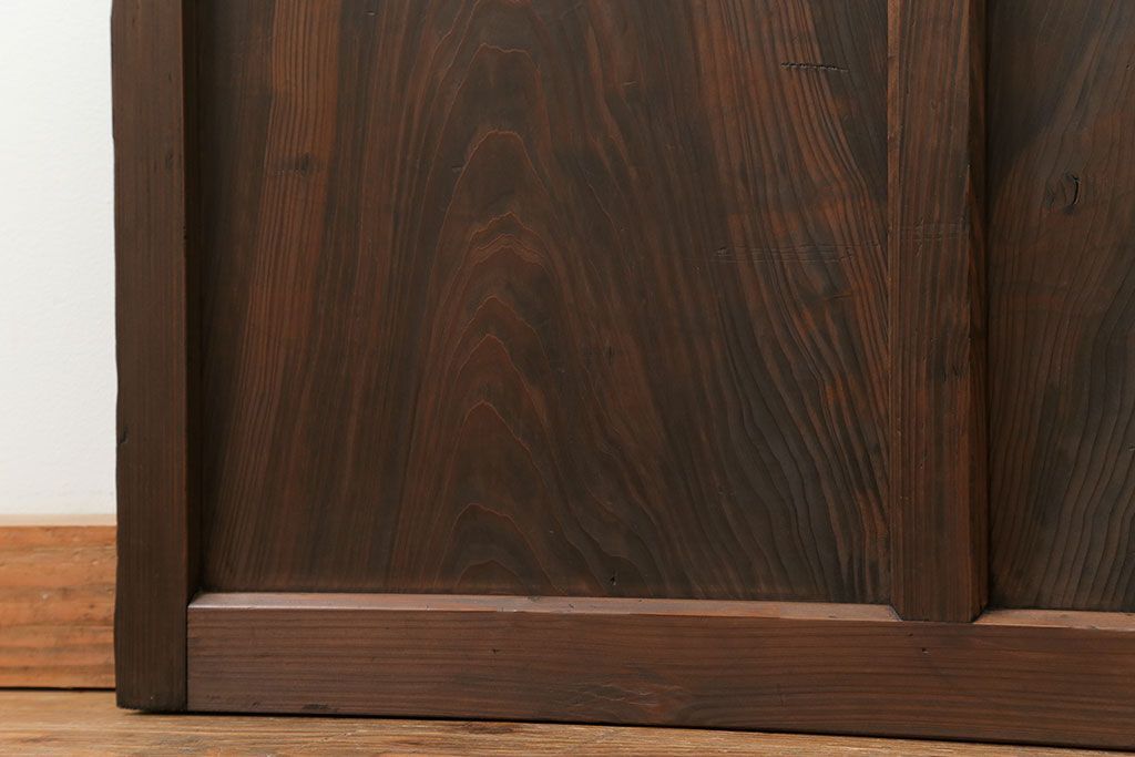 古民具・骨董 アンティークガラス戸一枚　(4)　(引き戸、和風建具)