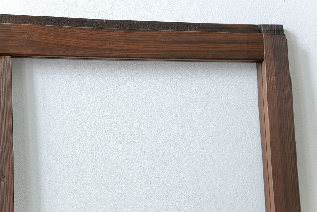 古民具・骨董 アンティークガラス戸一枚　(4)　(引き戸、和風建具)