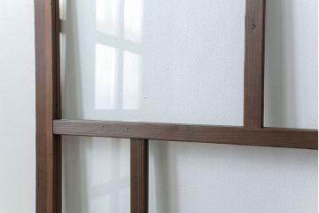 古民具・骨董 アンティークガラス戸一枚　(4)　(引き戸、和風建具)