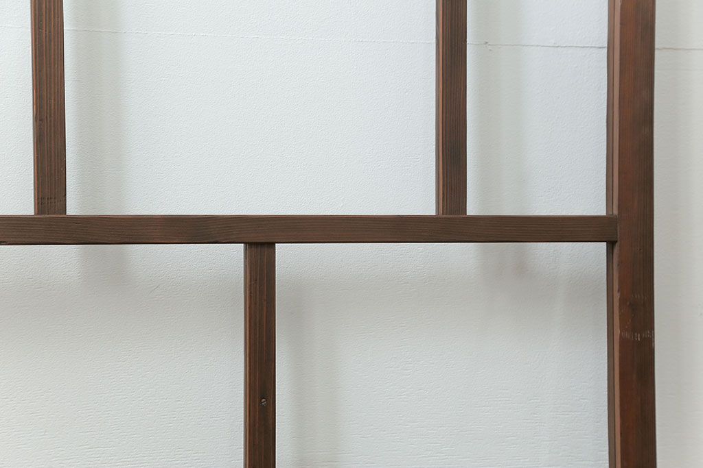 古民具・骨董 アンティークガラス戸一枚　(4)　(引き戸、和風建具)